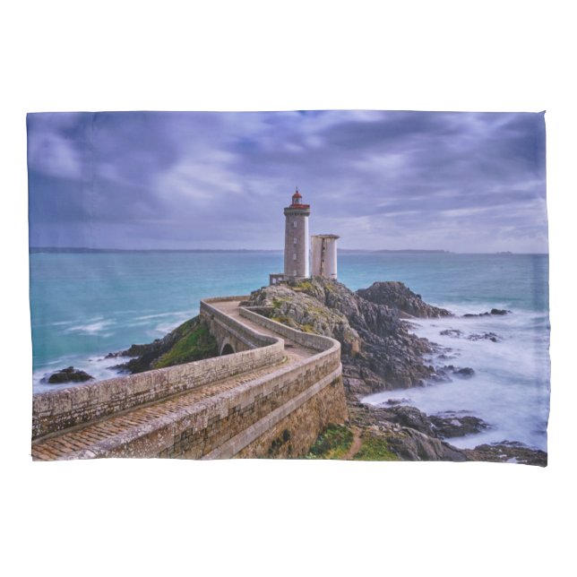 Leuchttürme | Petit Minou Lighthouse Frankreich Kissenbezug (Vorderseite)