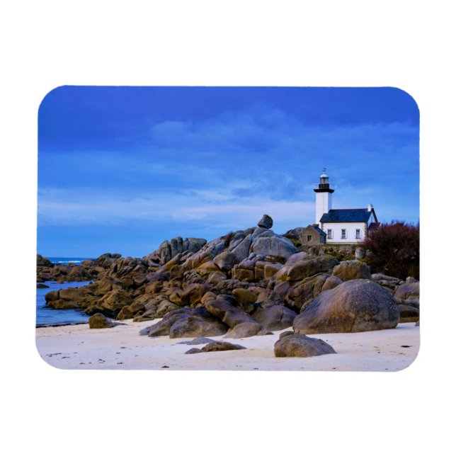 Leuchttürme | Phare de Pontusval Frankreich Finist Magnet (Horizontal)
