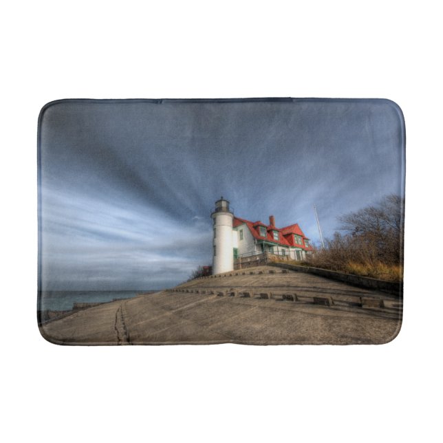 Leuchttürme | Point Betsie Lake Michigan Badematte (Vorderseite)