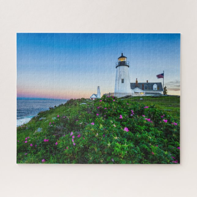 Leuchttürme | Point Lighthouse Bristol Maine (Horizontal)