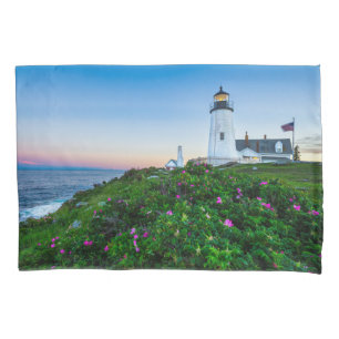 Leuchttürme Point Lighthouse Bristol Maine Kissenbezug