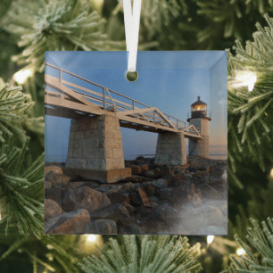Leuchttürme Port Clyde Maine Lighthouse Ornament Aus Glas