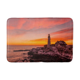 Leuchttürme   Portland Head Cape Elizabeth Maine Badematte