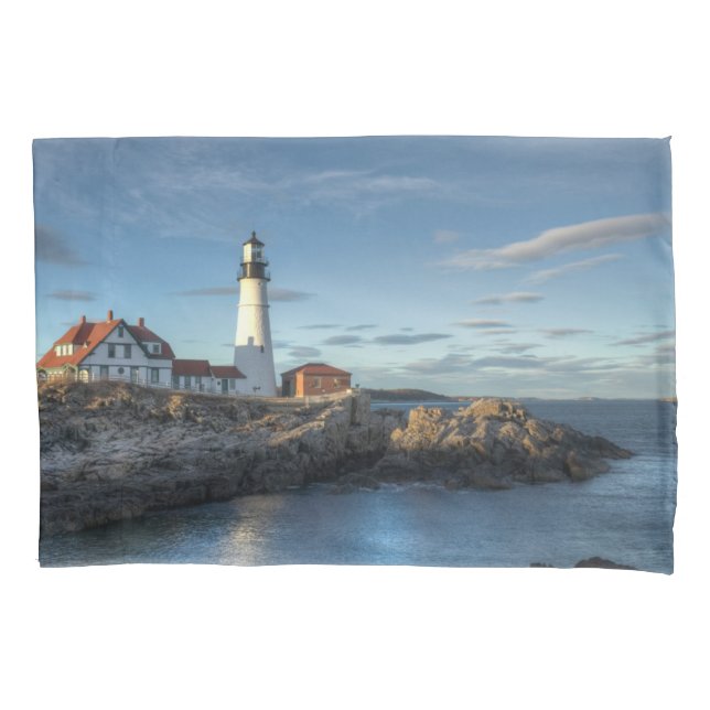 Leuchttürme | Portland Head Light Lighthouse Kissenbezug (Vorderseite)