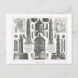 Leuchttürme Postkarte