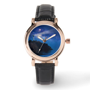 Leuchttürme   Starry Night Lighthouse Armbanduhr