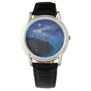 Leuchttürme Starry Night Lighthouse Armbanduhr