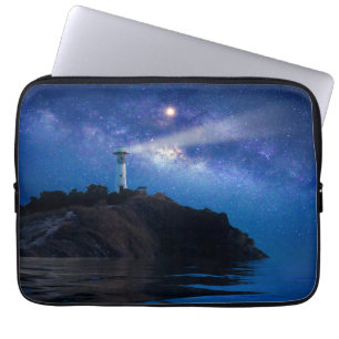 Leuchttürme   Starry Night Lighthouse Laptopschutzhülle