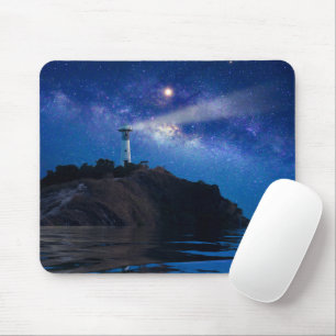 Leuchttürme Starry Night Lighthouse Mousepad