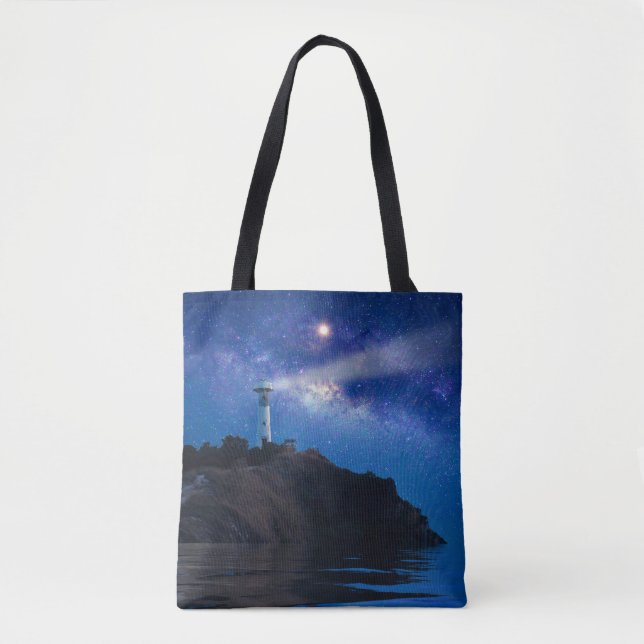 Leuchttürme | Starry Night Lighthouse Tasche (Vorderseite)