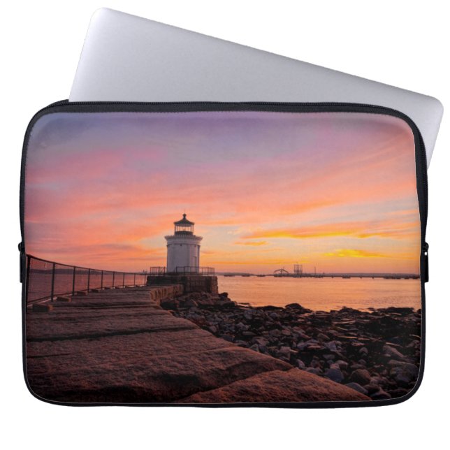 Leuchttürme | Südportland, Maine Laptopschutzhülle (Vorderseite)
