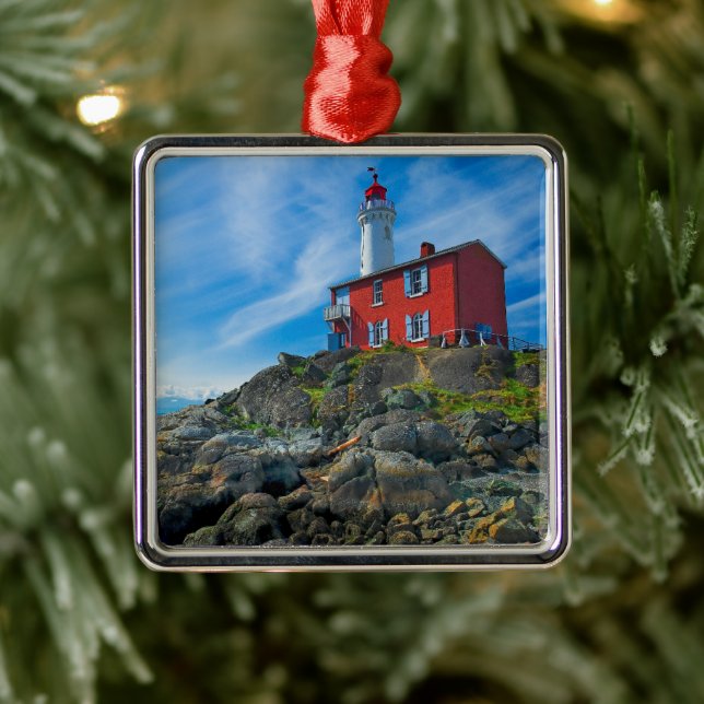 Leuchttürme | Victoria Harbour Vancouver Island Ornament Aus Metall (Baum)