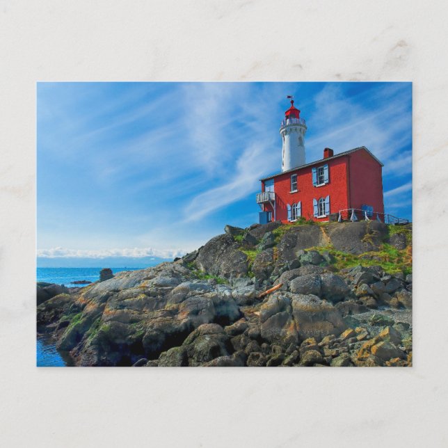 Leuchttürme | Victoria Harbour Vancouver Island Postkarte (Vorderseite)