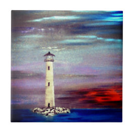 Leuchtturminsel Fliese