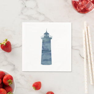 Leuchtturmmalerei Blue Ocean Paper Napkin Serviette