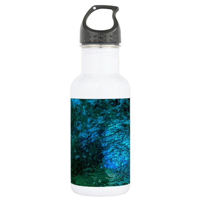 Leuchtwasser - blau trinkflasche (Vorderseite)