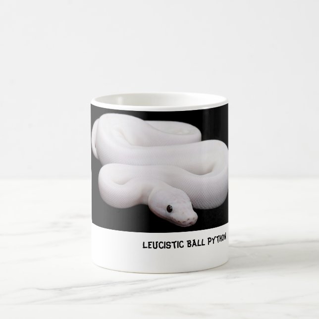 Leucistic Ball-Pythonschlange-Tasse # 2 Verwandlungstasse (Mittel)