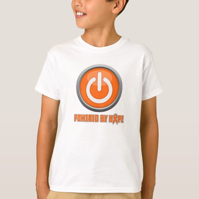 Leukämie angetrieben durch Hoffnung T-Shirt (Vorderseite)