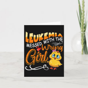 Leukämie aus den falschen Girl Chick Awarenes Karte