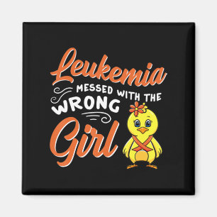 Leukämie aus den falschen Girl Chick Awarenes Magnet