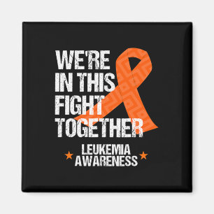 Leukämie Awareness Family Fight Orange Ribbon Gif Magnet