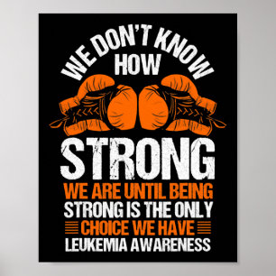Leukämie Bewusstsein Blutes Krebs Poster