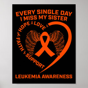 Leukämie-Bewusstsein des Herzens in der Schleimhau Poster
