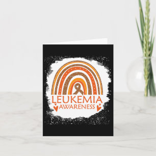 Leukämie Bewusstsein gebleicht Regenbogen Orange R Karte