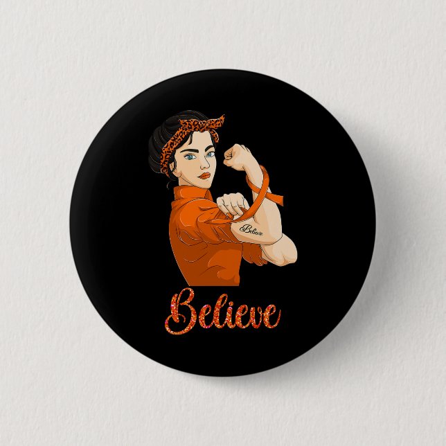 Leukämie Bewusstsein glauben Button (Vorderseite)