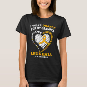 Leukämie Bewusstsein - Ich trage Orange für meinen T-Shirt