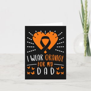 Leukämie Bewusstsein ich trage Orange für meinen V Karte