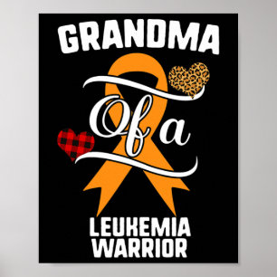Leukämie Bewusstsein Leopard Buffalo Karierte Fami Poster