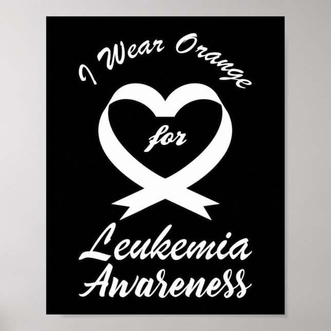 Leukämie Bewusstsein Monat Orange Ribbon Warrior F Poster (Vorne)