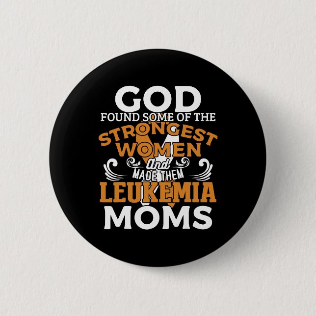 Leukämie Bewusstsein Orange Ribbon Button (Vorderseite)