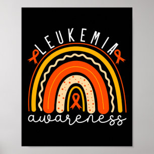 Leukämie Bewusstsein Rainbow Leukämie Unterstützun Poster