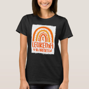 Leukämie Bewusstsein Regenbogen Orangenband für Mä T-Shirt
