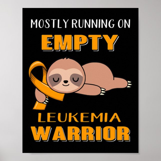 Leukämie-Bewusstsein vor allem bei Leerfahrten Poster (Vorne)