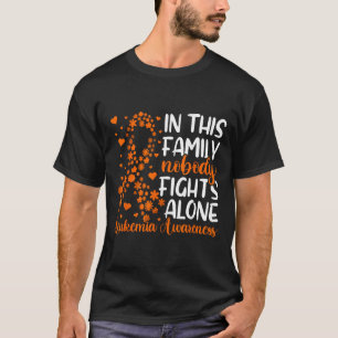 Leukämie-Bewusstsein zur Familienunterstützung T-Shirt