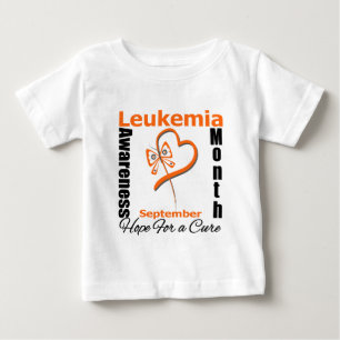 Leukämie-Bewusstseins-Monats-Schmetterlings-Herz Baby T-shirt