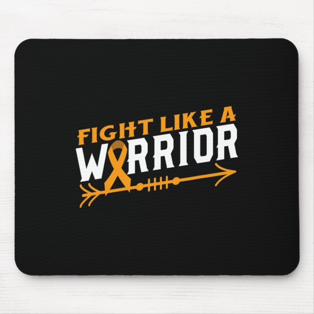 Leukämie Bewusstseinskampf wie ein Krieger-Blutkre Mousepad (Vorne)