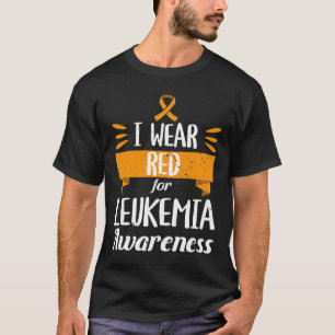 Leukämie-Bewusstseinsmonat Ich trage roten Blutkre T-Shirt