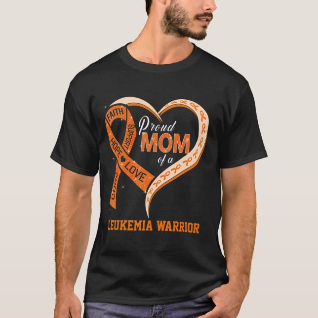 Leukämie Bewusstseinsstörung Mama eines Leukämiewa T-Shirt (Vorderseite)