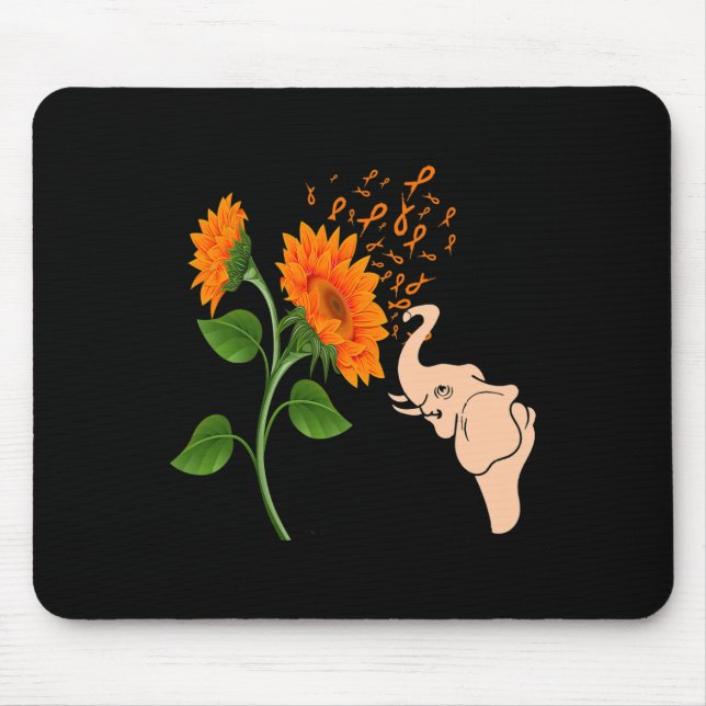 Leukämie Blume Mousepad (Vorne)