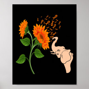 Leukämie Blume Poster