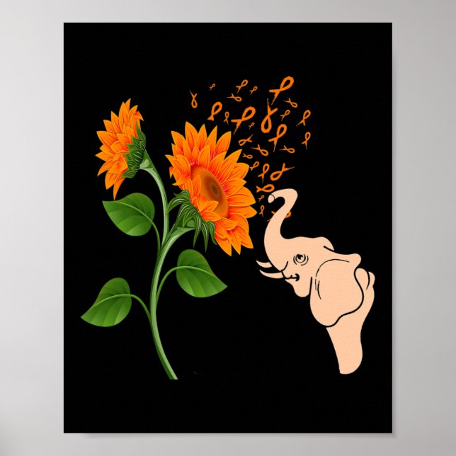 Leukämie Blume Poster (Vorne)