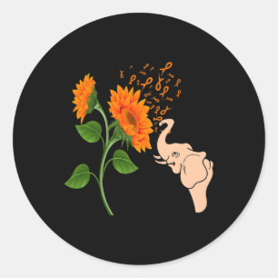 Leukämie Blume Runder Aufkleber
