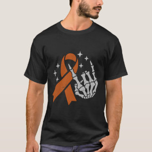 Leukämie-Blutkrebs-Bewusstsein Orange Ribbon (2 S T-Shirt
