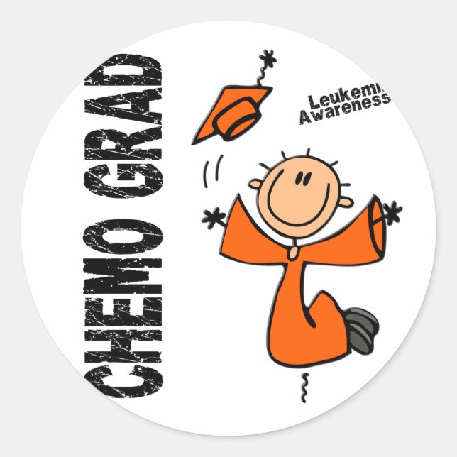 Leukämie CHEMO GRAD 1 Runder Aufkleber (Vorderseite)