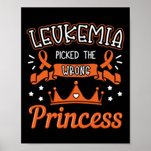Leukämie erntete die falschen Prinzessin-Krebserwa Poster