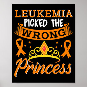 Leukämie erntete die falschen Prinzessin-Krebserwa Poster